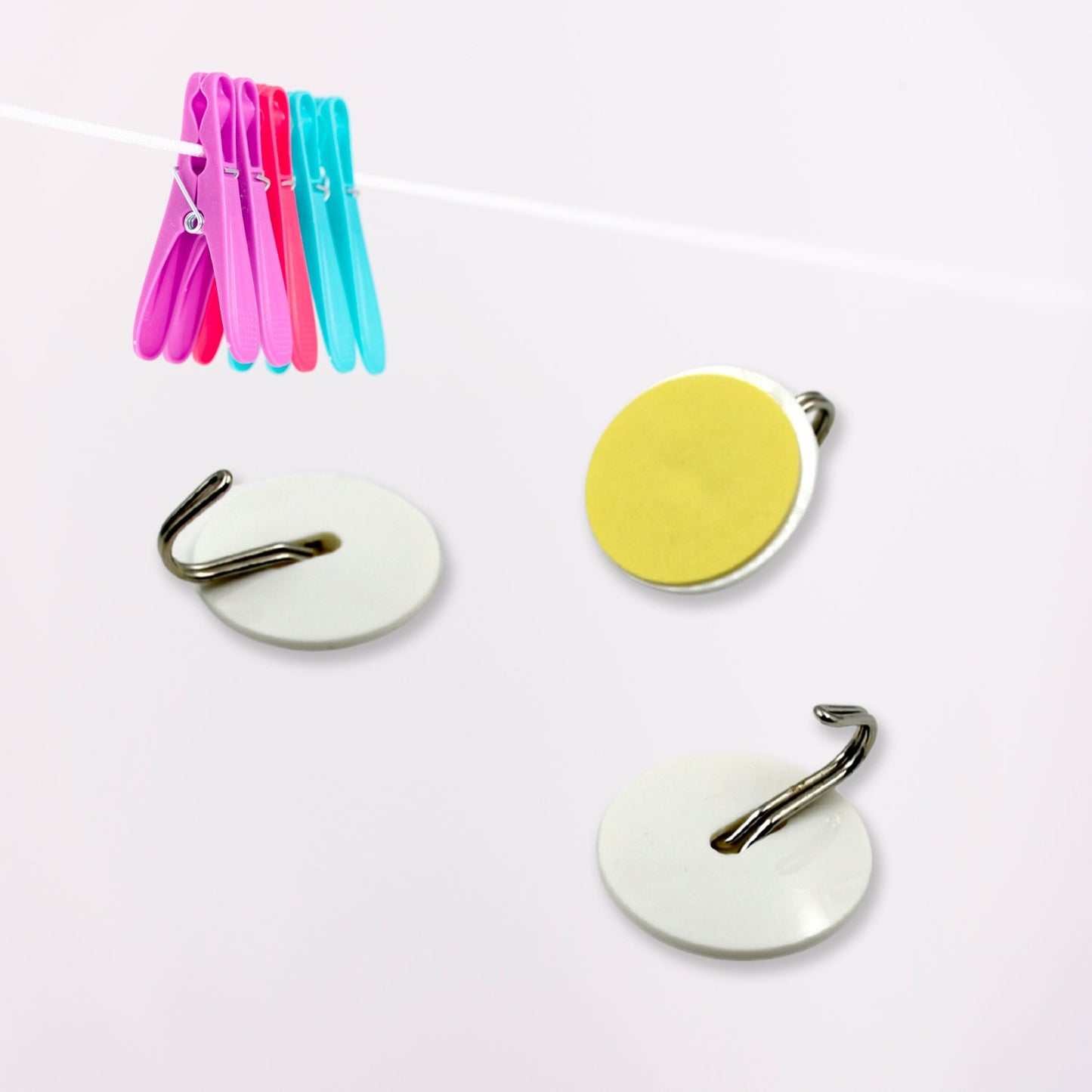 MULTIPURPOSE STRONG HOOK SELF-ADHESIVE HOOKS FOR WALL HEAVY PLASTIC HOOK, STICKY HOOK HOUSEHOLD FOR HOME , DECORATIVE HOOKS, BATHROOM & ALL TYPE WALL USE HOOK , SUITABLE FOR BATHROOM, KITCHEN, OFFICE