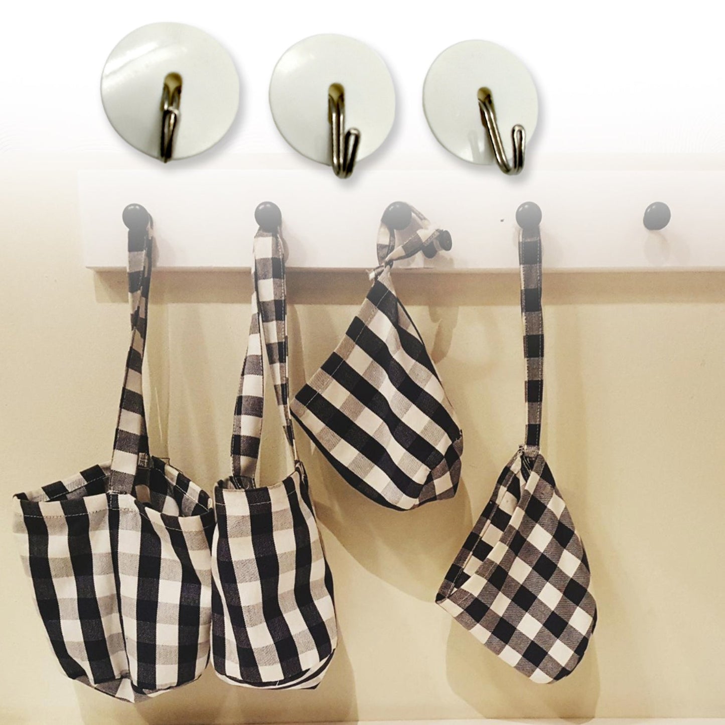MULTIPURPOSE STRONG HOOK SELF-ADHESIVE HOOKS FOR WALL HEAVY PLASTIC HOOK, STICKY HOOK HOUSEHOLD FOR HOME , DECORATIVE HOOKS, BATHROOM & ALL TYPE WALL USE HOOK , SUITABLE FOR BATHROOM, KITCHEN, OFFICE