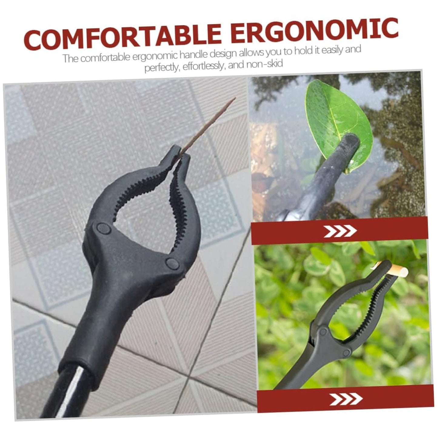 Extra Long Pickup Aid Trash Picker Upper, Rotating Hand, Heavy Duty Grip Arm - Reaching Assist for Litter, Elderly, Garden Disabled, Handicap Arm