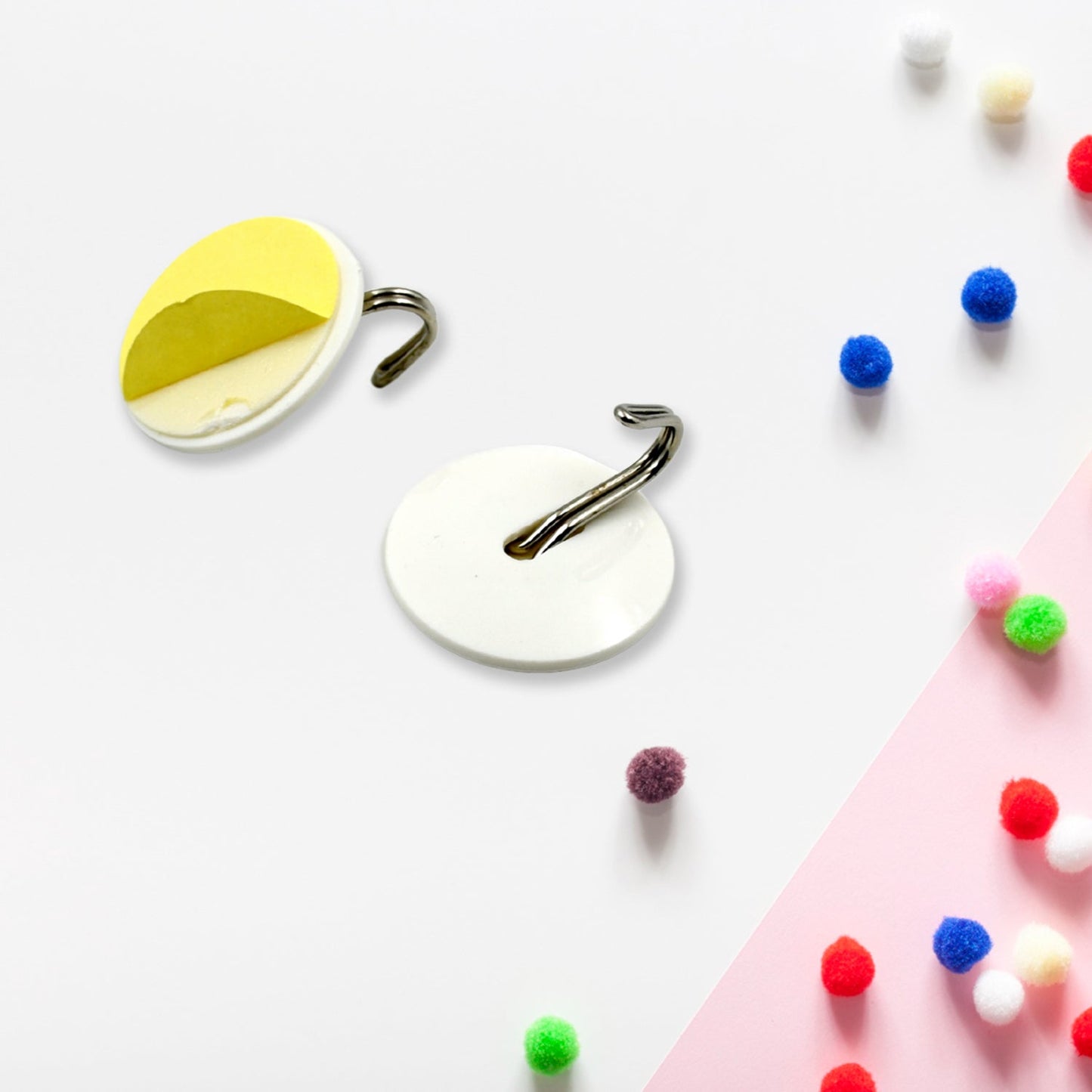 MULTIPURPOSE STRONG HOOK SELF-ADHESIVE HOOKS FOR WALL HEAVY PLASTIC HOOK, STICKY HOOK HOUSEHOLD FOR HOME , DECORATIVE HOOKS, BATHROOM & ALL TYPE WALL USE HOOK , SUITABLE FOR BATHROOM, KITCHEN, OFFICE