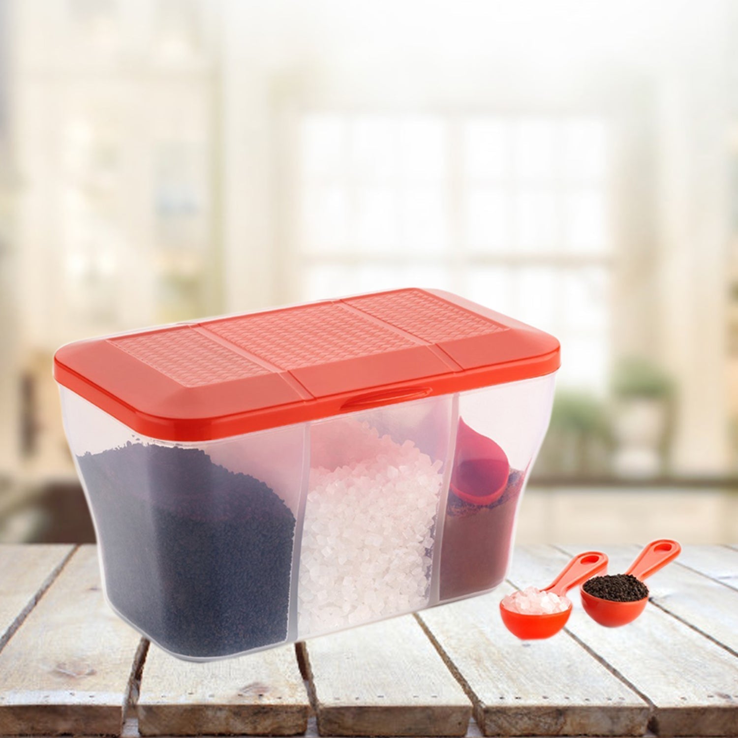 2625 Plastic Square Storage Organiser Container (750ML Capacity) 