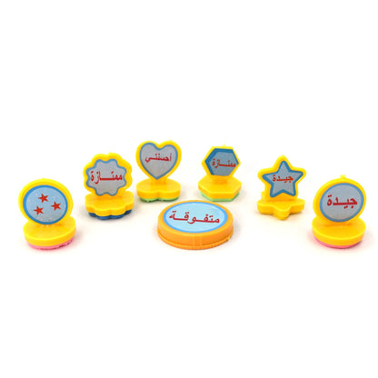 4802 Unique Different Shape Stamps 7 pieces for Kids Motivation and Reward Theme Prefect Gift for Teachers, Parents and Students (Multicolor) 