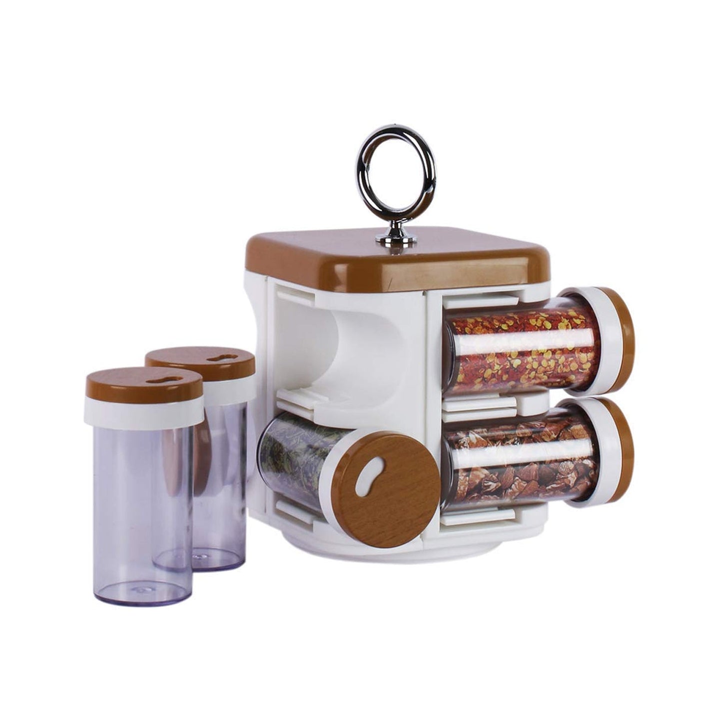 8117 Ganesh Storewell Plastic Spice Rack - Set of 8 