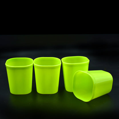 2426 Plastic Drinking Glass Set For Drinking Milk Water Juice (Pack of 4) 