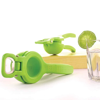 Kitchen 2 in 1 Unbreakable Lemon Squeezer and Bottle Opener (1 Pc)