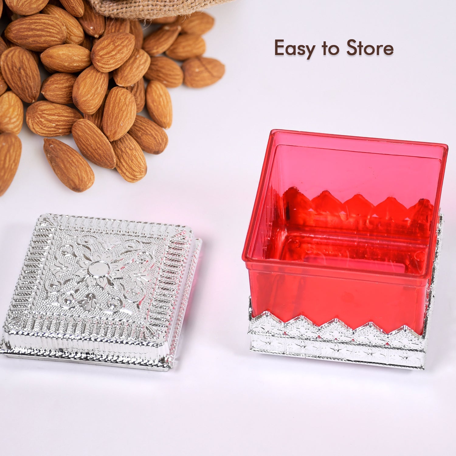 7129 RUBY DRYFRUIT STORAGE CONTAINER  ATTRACTIVE DESIGN BOX FOR HOME , GIFTING & KITCHEN USE 