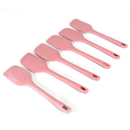 Multipurpose Silicone Spoon, Silicone Basting Spoon Non-Stick Kitchen Utensils Household Gadgets Heat-Resistant Non Stick Spoons Kitchen Cookware Items For Cooking and Baking (6 Pcs Set)