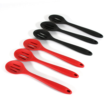 Multipurpose Silicone Spoon, Silicone Basting Spoon Non-Stick Kitchen Utensils Household Gadgets Heat-Resistant Non Stick Spoons Kitchen Cookware Items For Cooking and Baking (6 Pcs Set)