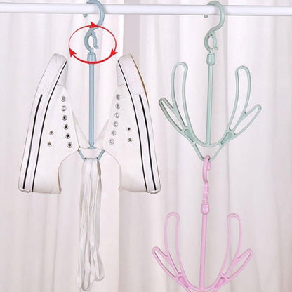 Shoes Drying Hanger, Rotatable Shoe Hanging Racks for Balcony Closet (1pc)