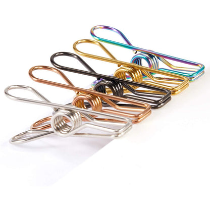 6180 Stainless Steel Multipurpose Sturdy Clothes Hanging Clips 