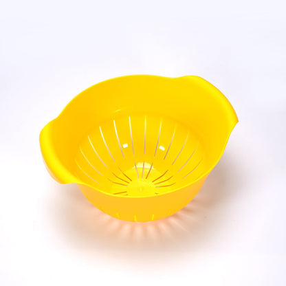 2312 Plastic Fruits Vegetable Noodles Pasta Washing Bowl & Strainer 