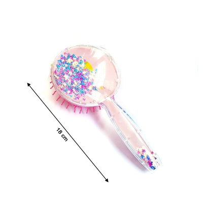 6471 Hair Brush for Kids Detangling Anti-static Soft Massage for Braids Curly Straight Long or Short Wet Or Dry Hair (Multi-Design) 