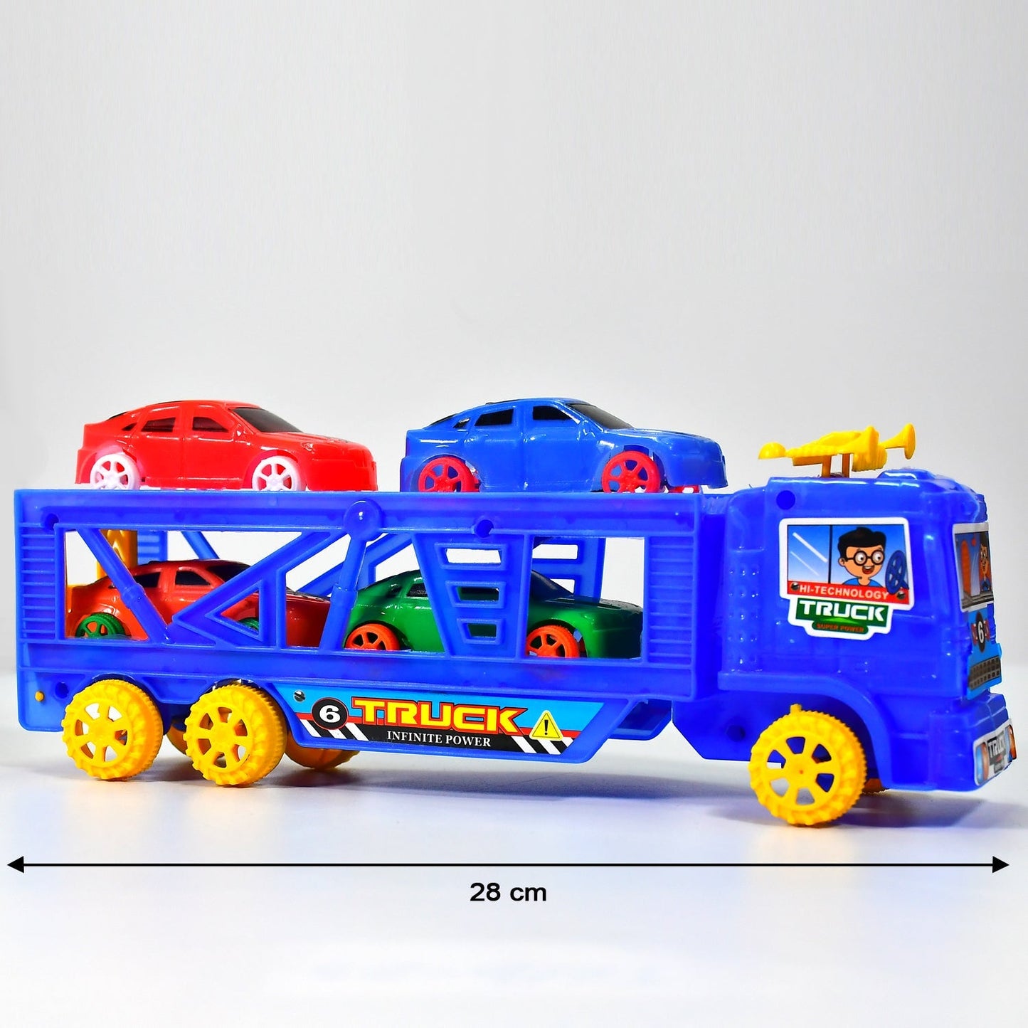 4442 Toy Set Truck with 4 Mini Cars Toy Vehicles for Children 