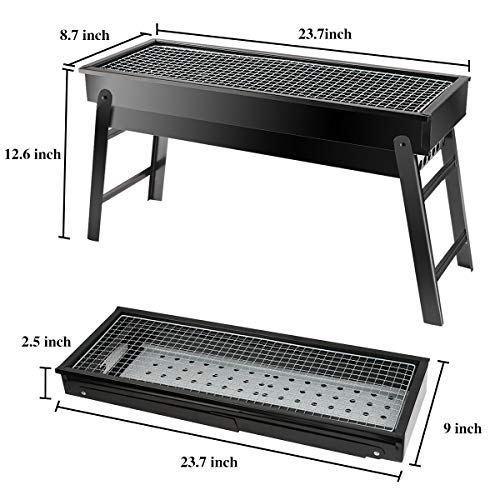 2225 Folding Portable Barbeque BBQ Grill Set for Outdoor and Home 