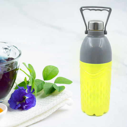 Plastic Sports Insulated Water Bottle with Handle & Color Box Easy to Carry High Quality Water Bottle, BPA-Free & Leak-Proof! for Kids' School, For Fridge, Office, Sports, School, Gym, Yoga (1 Pc Mix Color 1400ML)