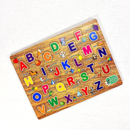 3495 Wooden Capital Alphabets Letters Learning Educational Puzzle Toy for Kids. Amd-