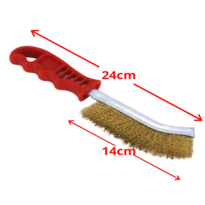 1568 Stainless Steel Wire Hand Brush Metal Cleaner Rust Paint Removing Tool 