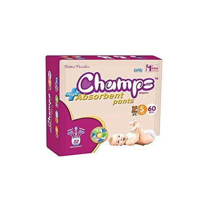 Premium Champs High Absorbent Pant Style Diaper Small Size Diaper 42 Pcs