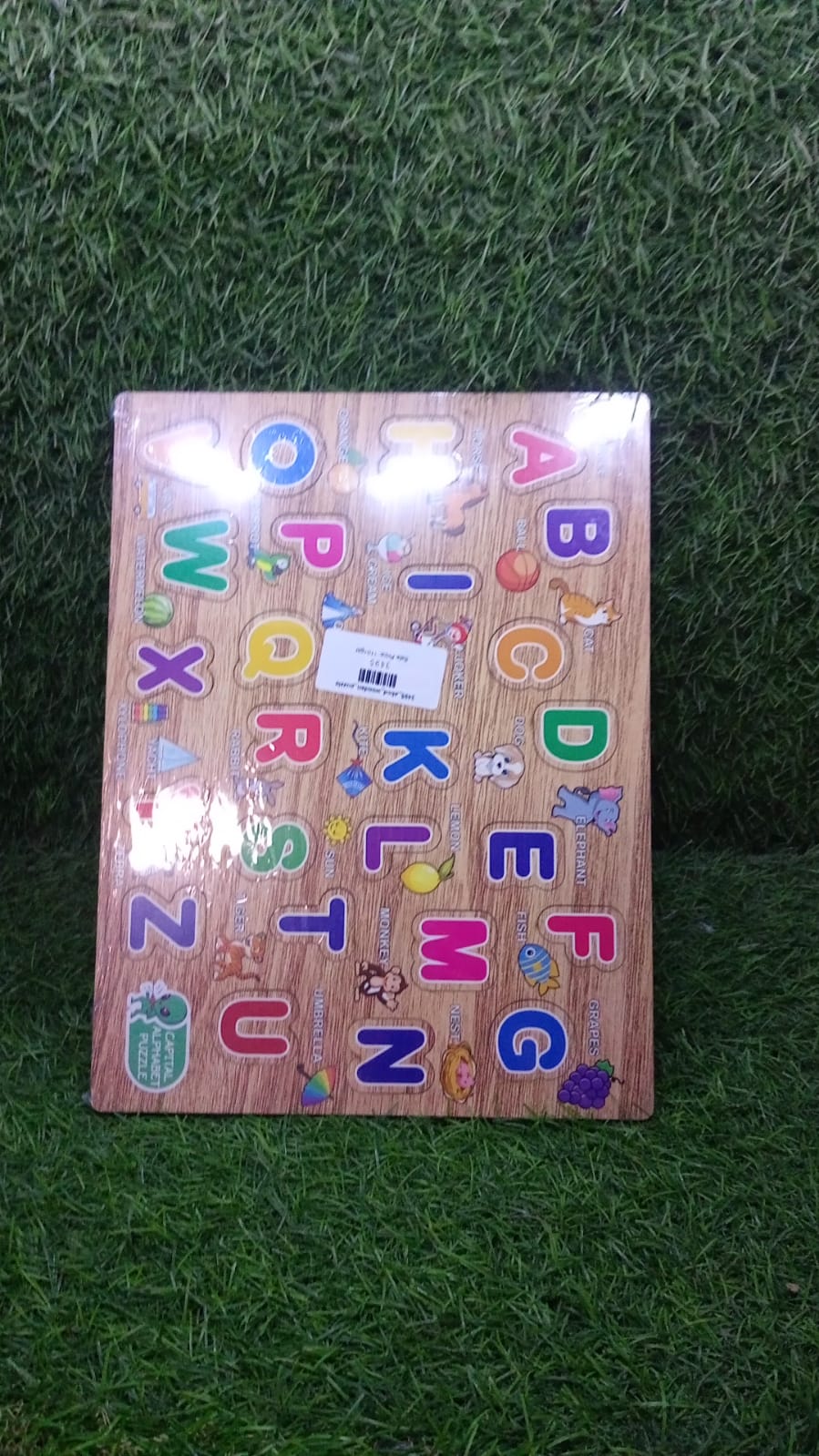 Wooden Capital Alphabets Letters Learning Educational Puzzle Toy for Kids.