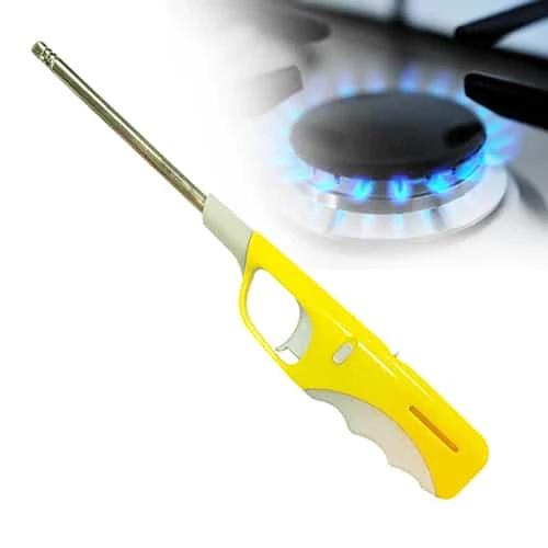 0154 Plastic Flame & Gas refillable Lighter (Multicolour) 