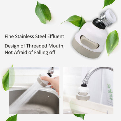 1589 Rotatable Splash Proof 3 Modes Water Saving Nozzle Filter Faucet Sprayer 