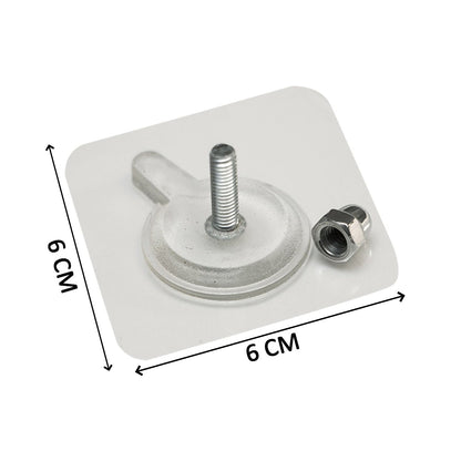 9017 Adhesive Screw Wall Hook used in all kinds of places including household and offices for hanging and holding stuffs etc. 