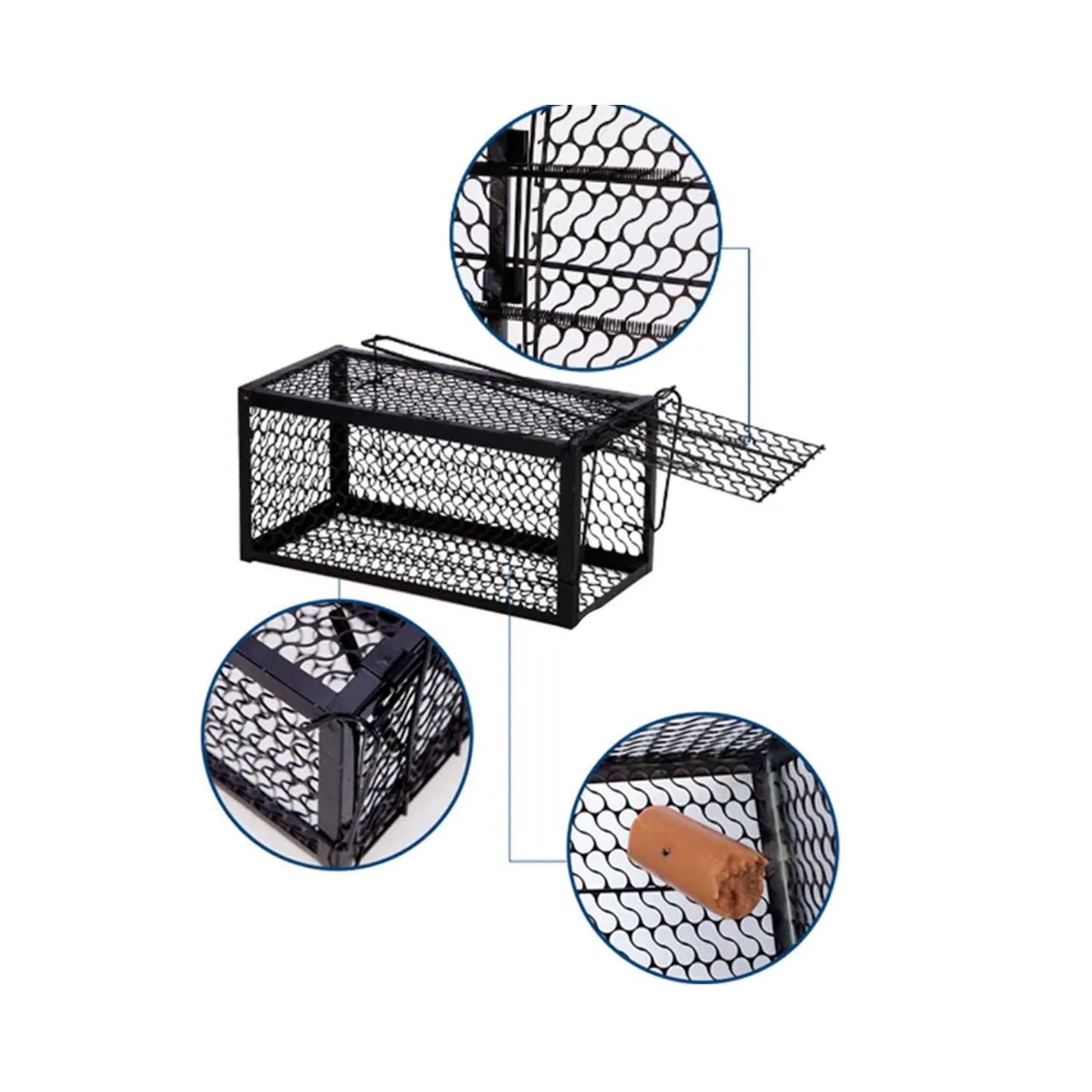 Foldable Mouse Trap Squirrel Trap Small Live Animal Trap Mouse Voles Hamsters Live Cage Rat Mouse Cage Trap for Mice Easy to Catch and Release