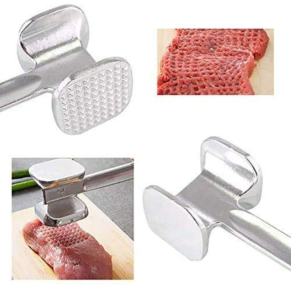 Double Side Beaf Steak Mallet Meat Hammer Tool Aluminium High Quality Tool For Home & Restaurant Use