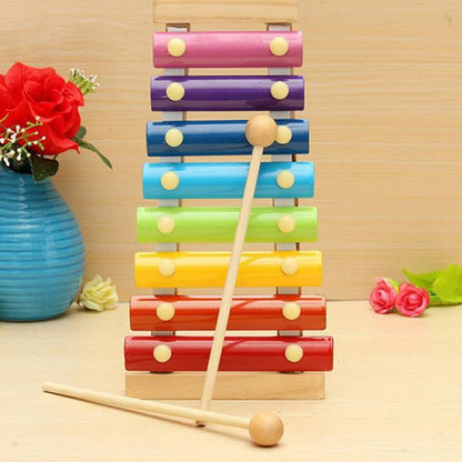 1912 Wooden Xylophone Musical Toy for Children (MultiColor) 