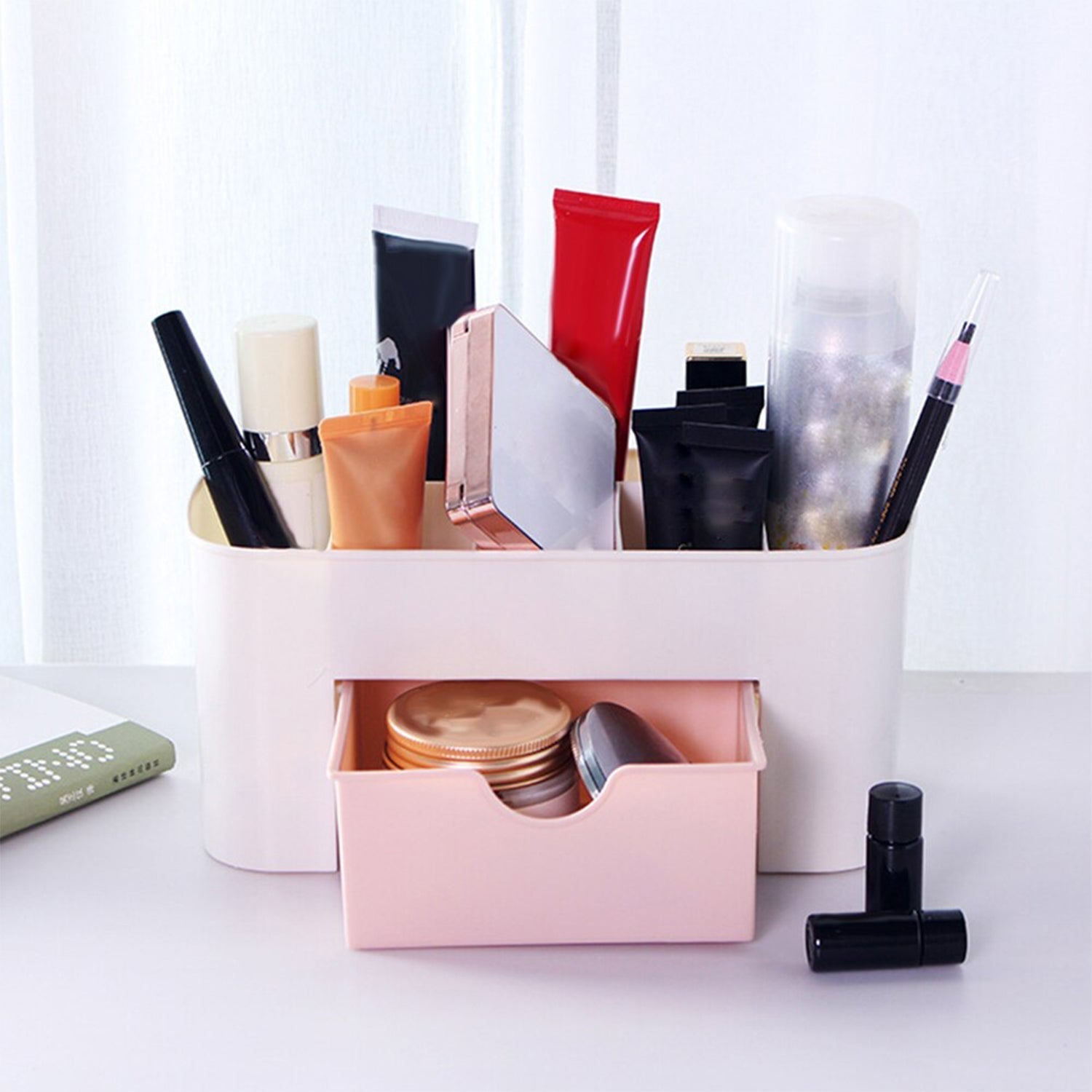 6114 Makeup Cutlery Box Used for storing makeup equipments and kits used by womens and ladies. 