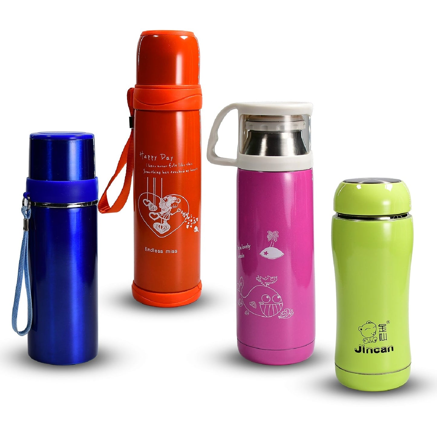 STAINLESS STEEL MIX BOTTLES FOR STORING WATER AND SOME OTHER TYPES OF BEVERAGES ETC (1PC)