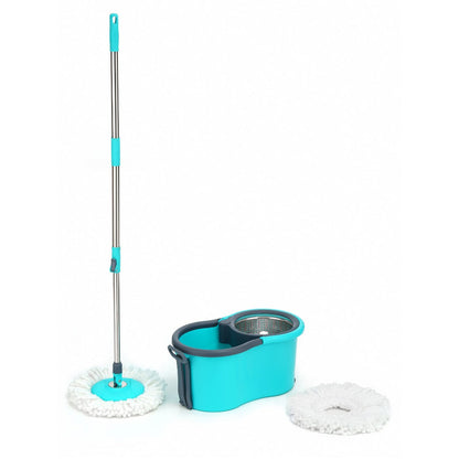 4942 Quick Spin Mop With Steel Spin, Bucket Floor Cleaning, Easy Wheels & Big Bucket, Floor Cleaning Mop with Bucket 