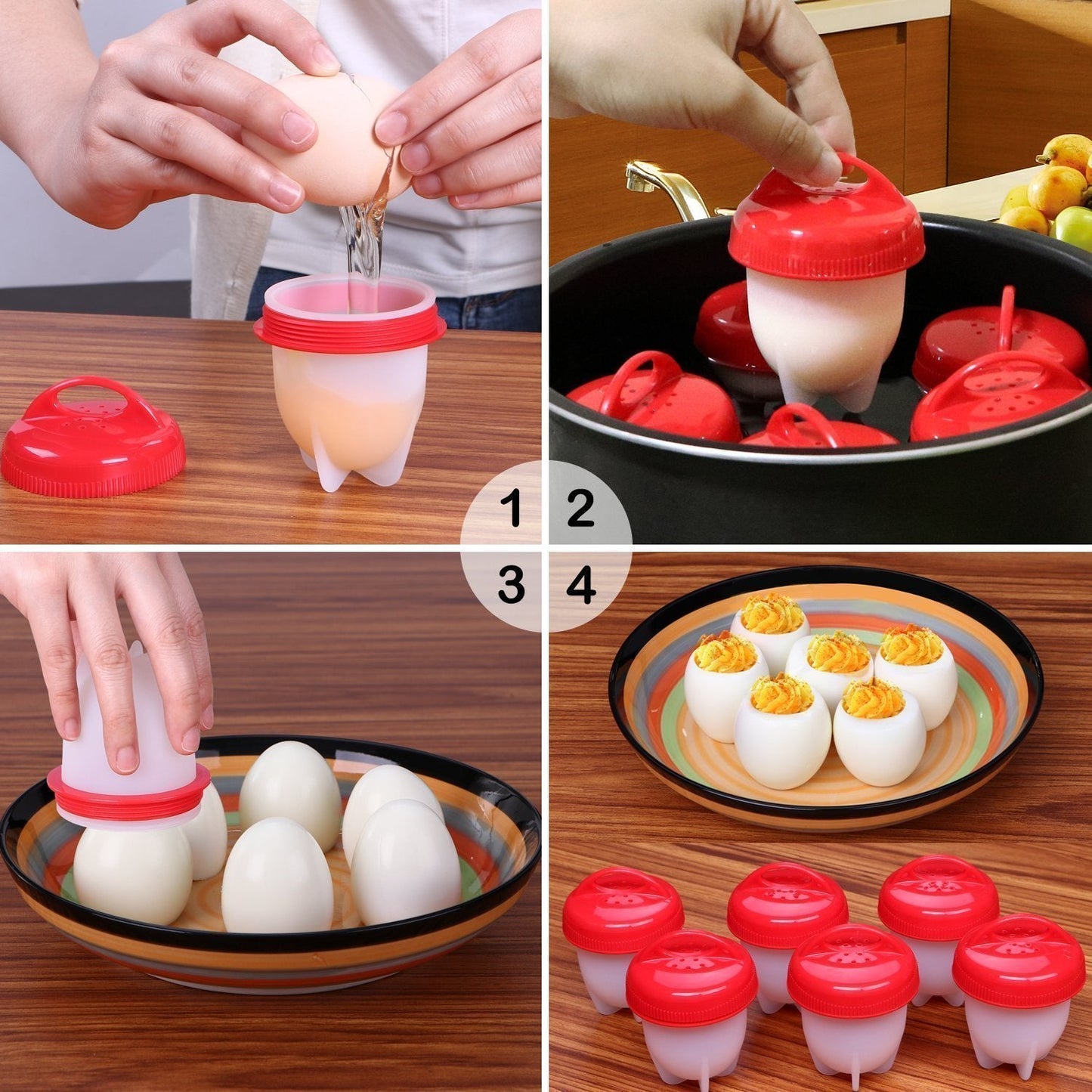 Nonstick Eggs Boiler Cookers Egg Shell