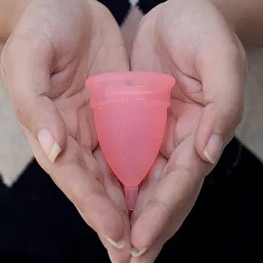 REUSABLE MENSTRUAL CUP USED BY WOMEN AND GIRLS DURING THE TIME OF THEIR MENSTRUAL CYCLE