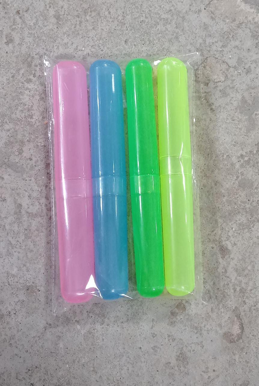 4pc Plastic Toothbrush Cover, Anti Bacterial Toothbrush Container- Tooth Brush Travel Covers, Case, Holder, Cases