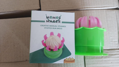 Momos maker Plastic Mold and Filling Spoon Cooking Tools Set Steamed Stuffed Bun Maker and Dumpling Maker for Cooking Delicious