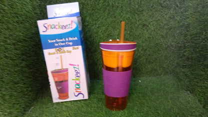 2 in 1 Snack & Drink Snackeez Travel Cup in One Container (1pc)