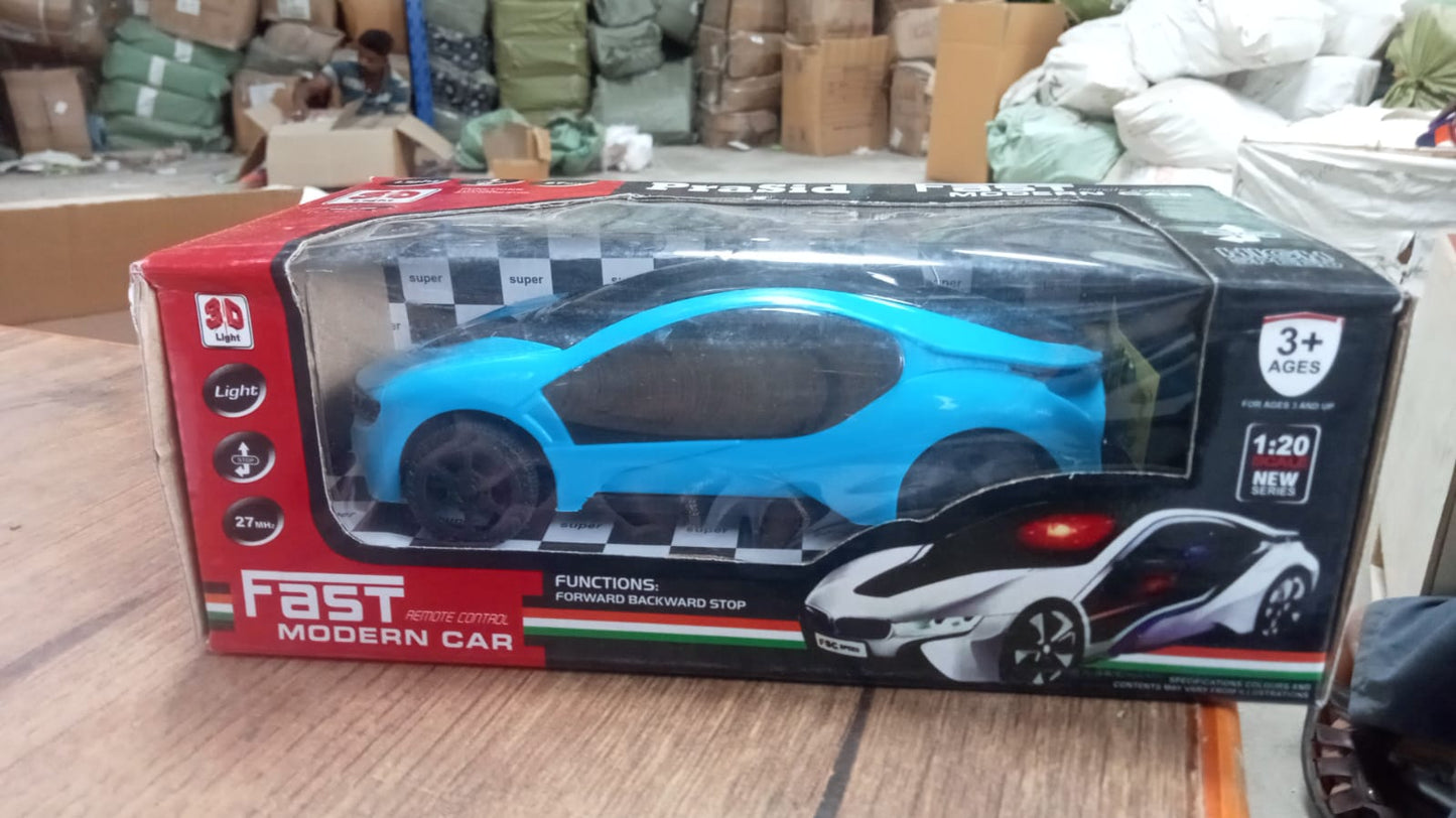 Remote Control Fast Modern Racing Car 3D Light with Go Forward And Backward