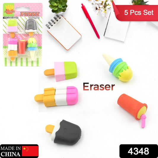 Mini Eraser Set for Kids (9 or 5 Pieces) - Fun Designs, Party Favors, School Prizes